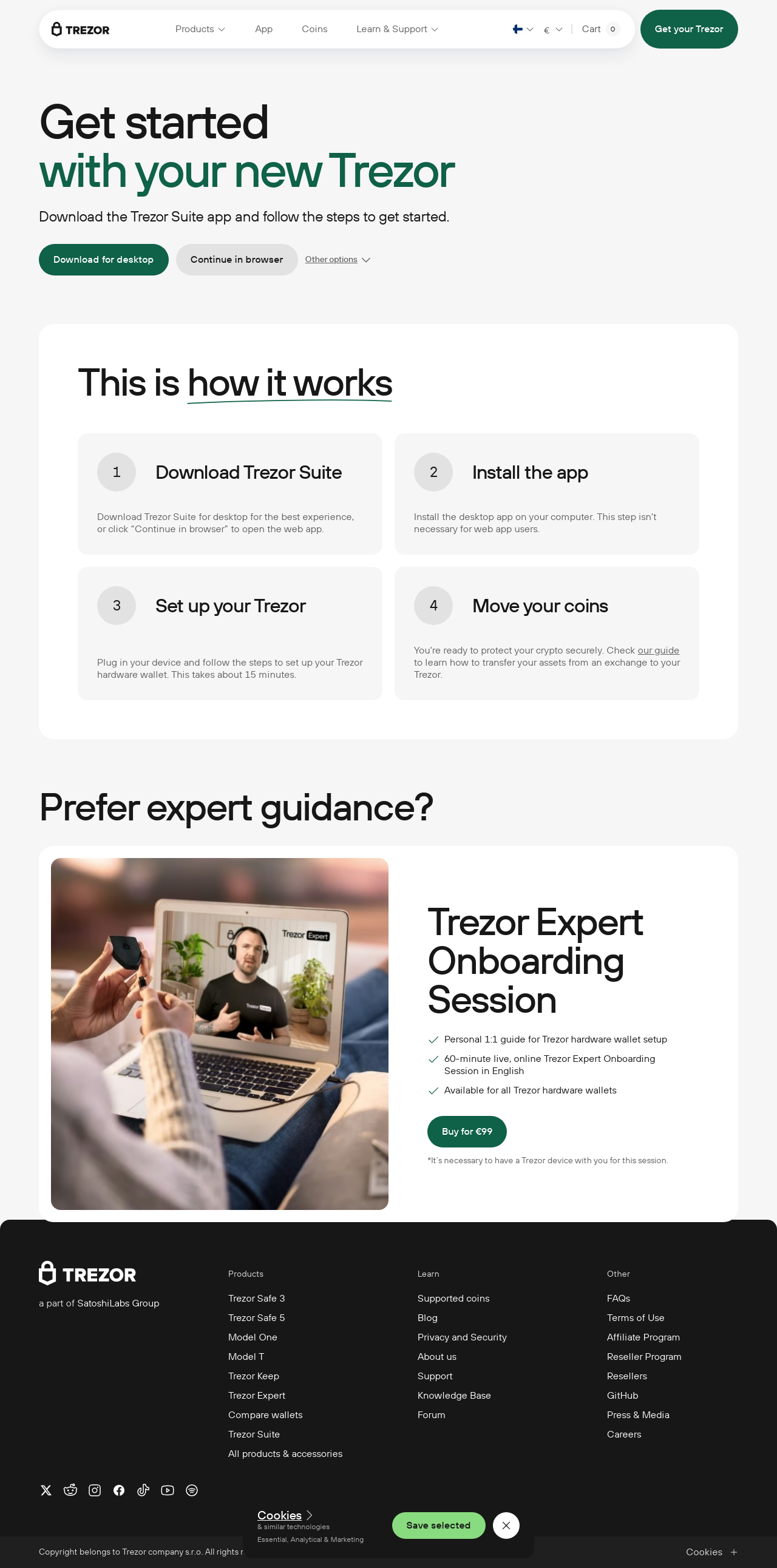 Trezor.io/Start® | Trezor Suite App (Official) | Trezor®