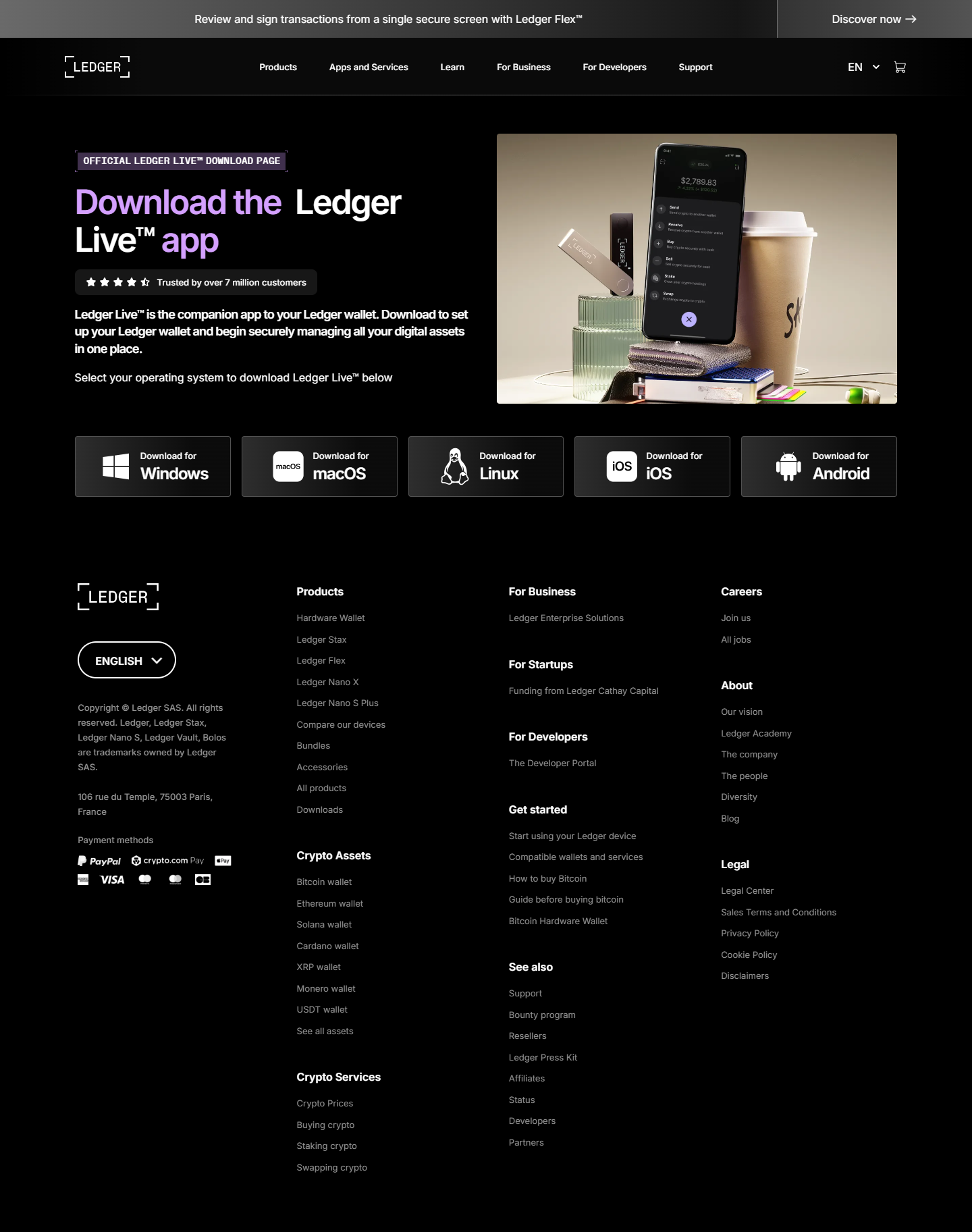 Ledger.com/start - Ledger Live Download | Official Site®