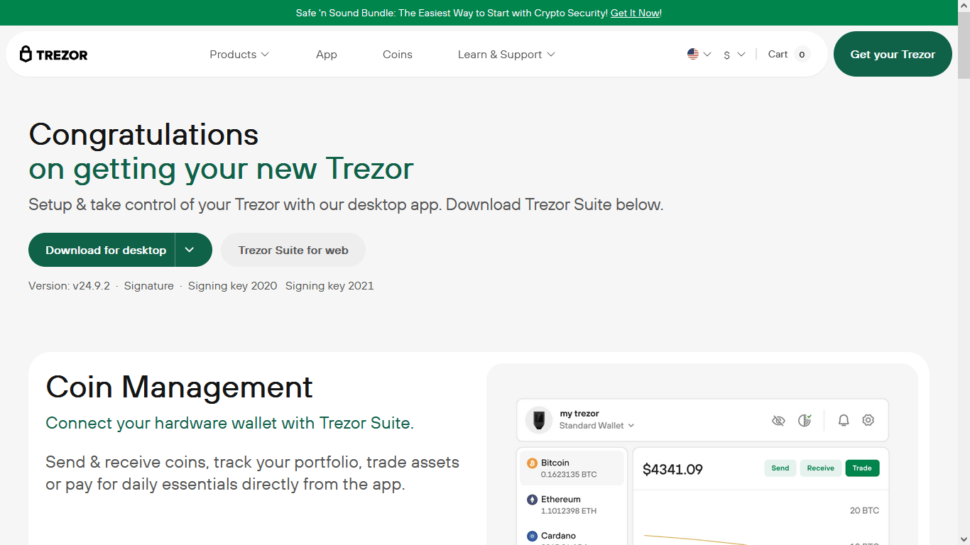 Trezor.io/Start® | Starting Up Your Device - Trezor®