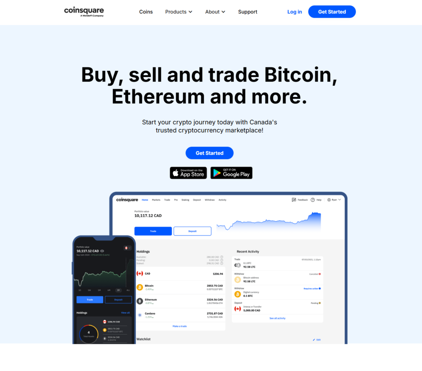 Coinsquare® - Login | | Sign In to Your Account