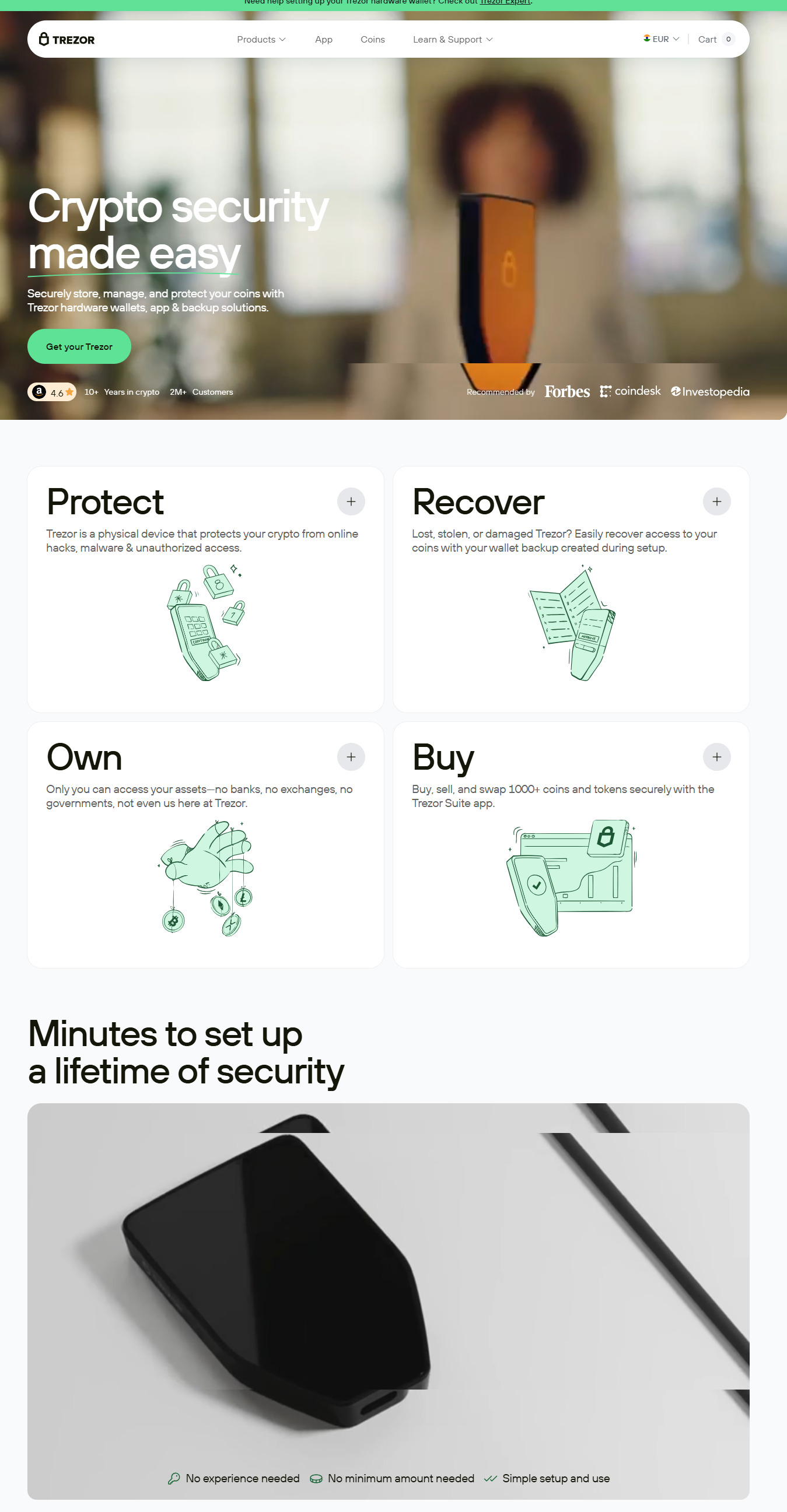 Trezor.io/Start® | Starting Up Your Device - Trézor®