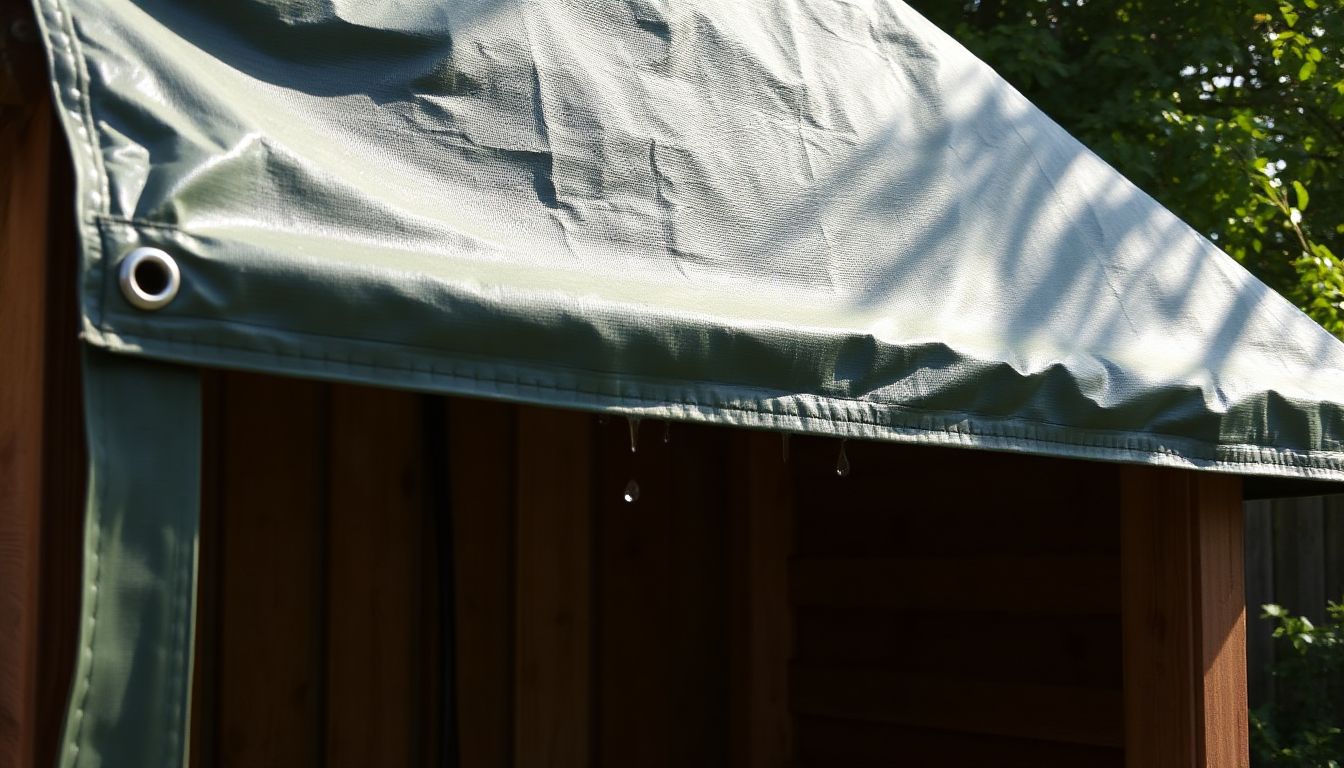 Using Tarpaulins to Waterproof Outdoor Structures