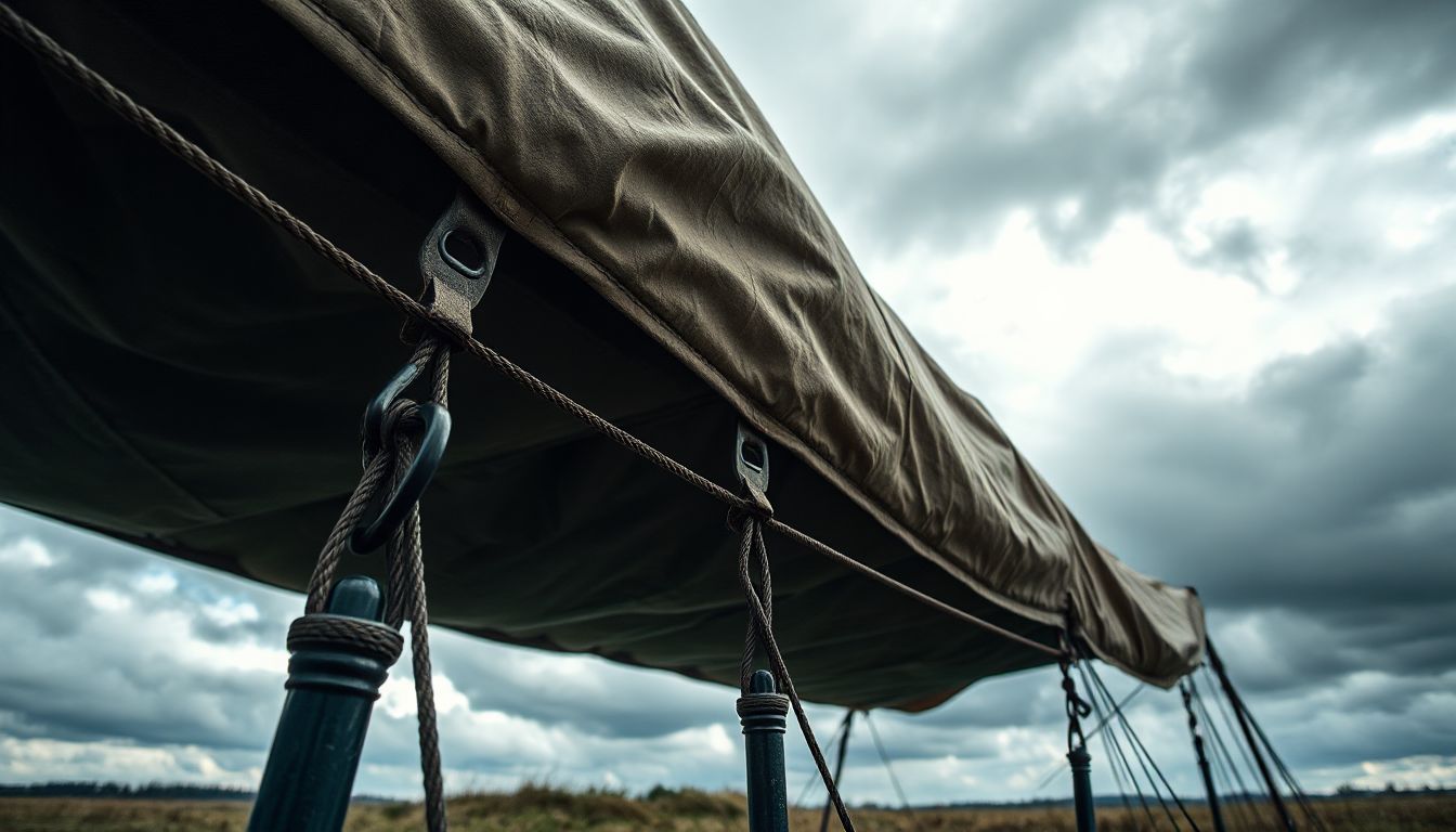 Tarpaulin Anchoring Tips for High Winds and Storms