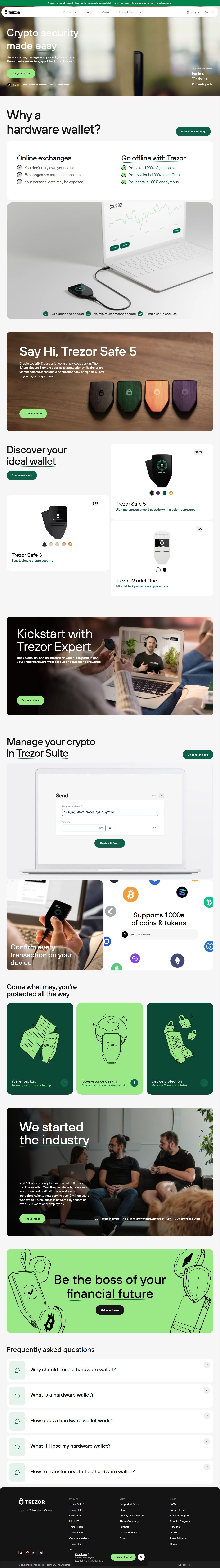Trezor.io/Start® | Starting Up Your Device — Trezor