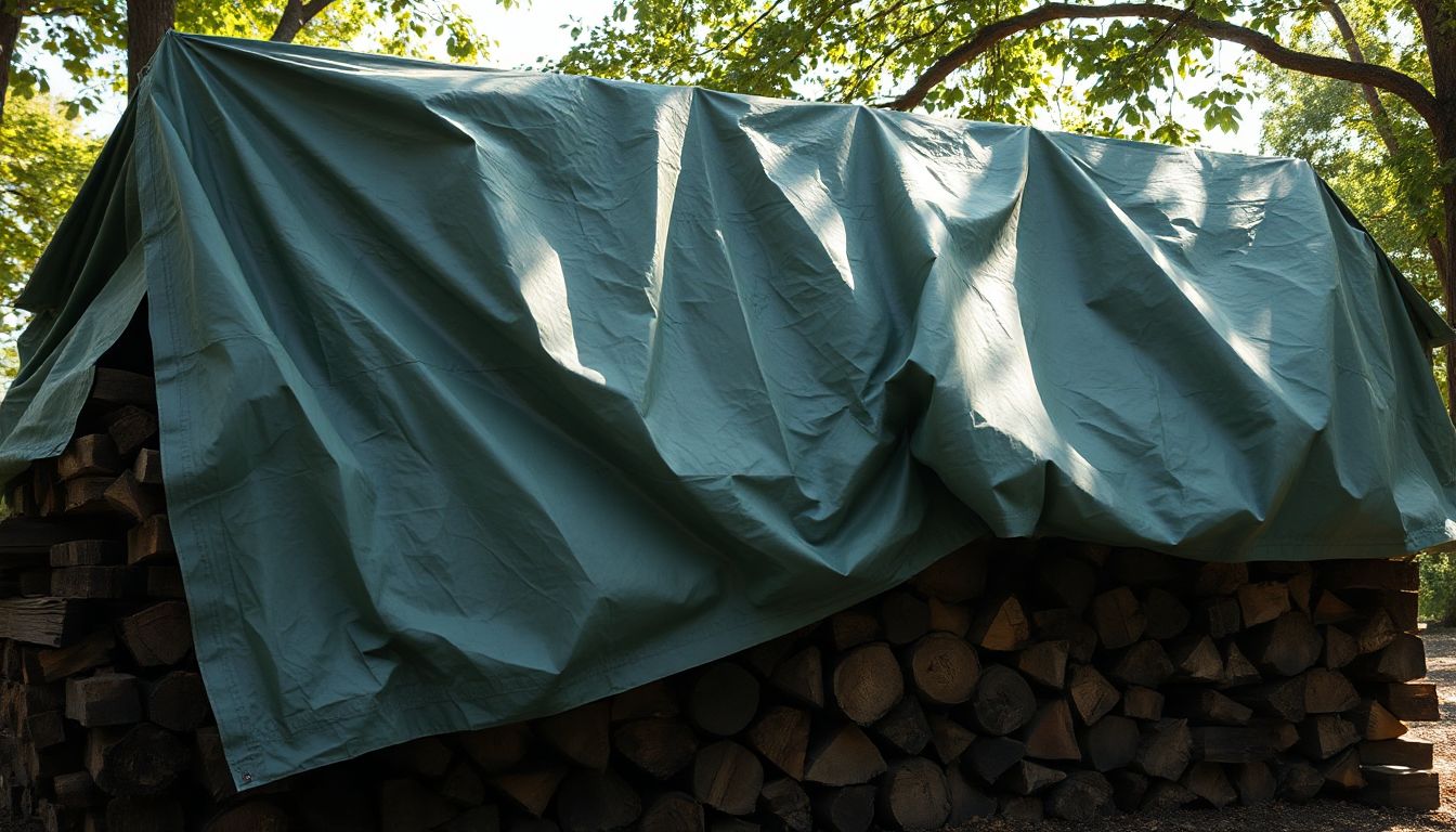 Tarpaulin Sheet for Stacking, Draping, and Covering Piles - Inspire Journal