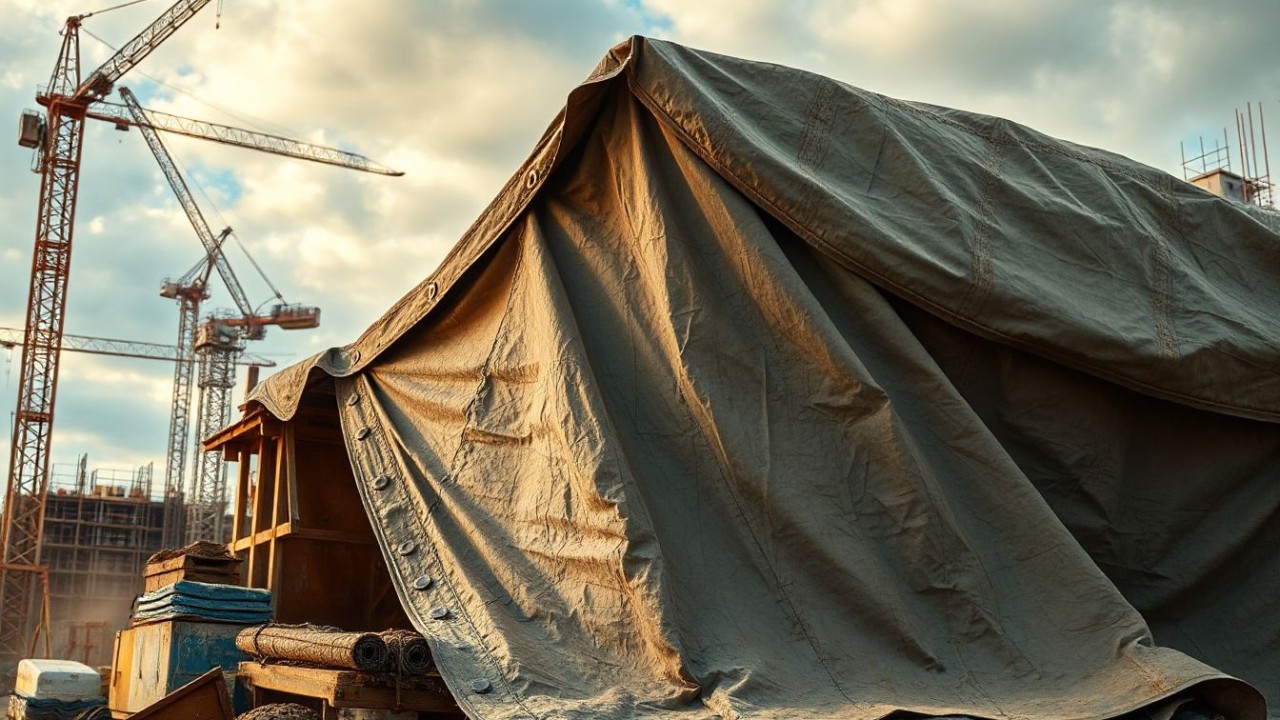 Protect Materials During Construction with Tarpaulins