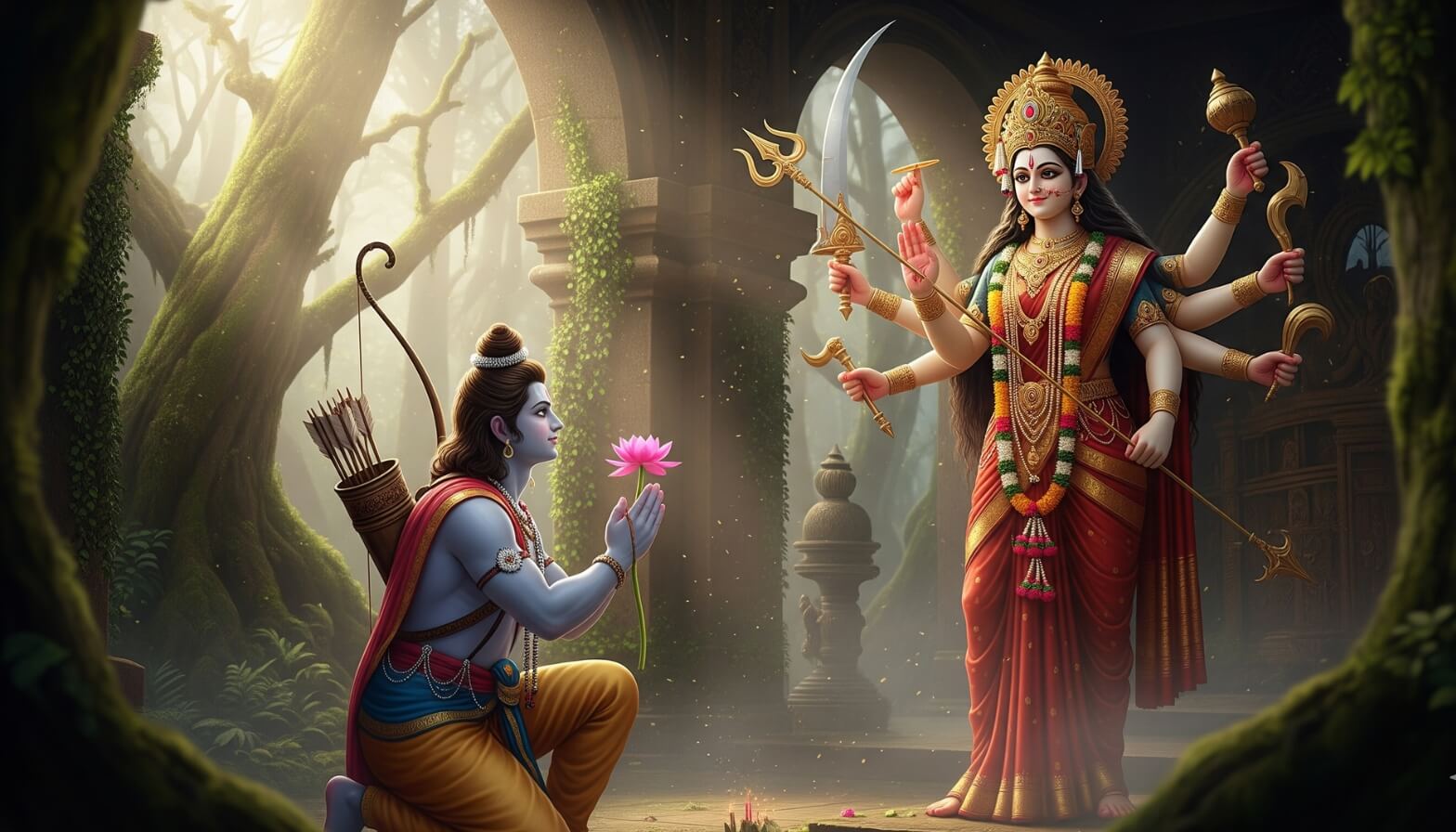 राम ने क्यों की थी माँ दुर्गा की पूजा? शारदीय नवरात्रि की पौराणिक कथा