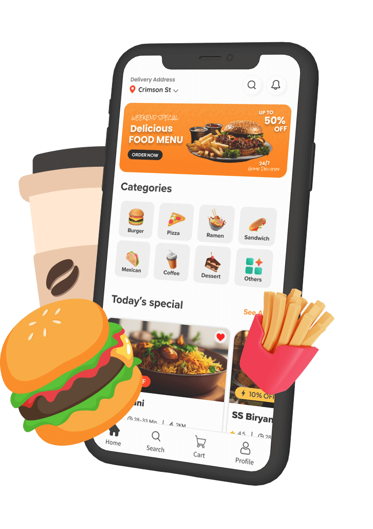 JustEat Clone - Ready Made Food Delivery Clone App