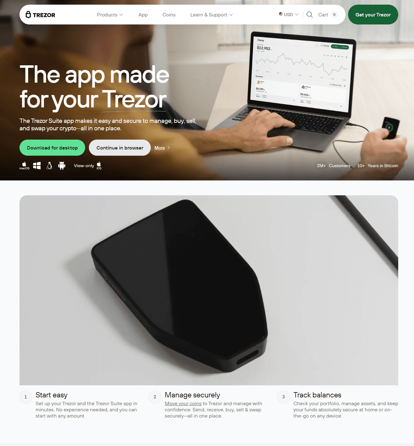 Trezor.io – Official App for Crypto Security