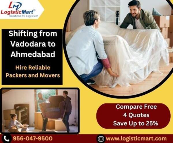 Intercity Move with Packers and Movers in Vadodara to Ahmedabad; Key Logistics Needed