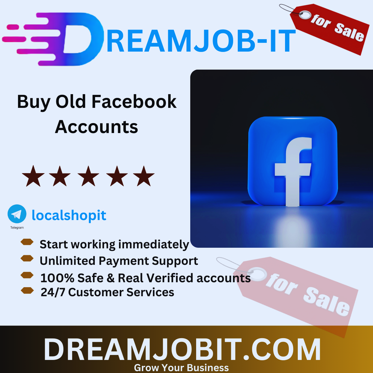 Buy Old Facebook Accounts – Verified & 100% Trusted