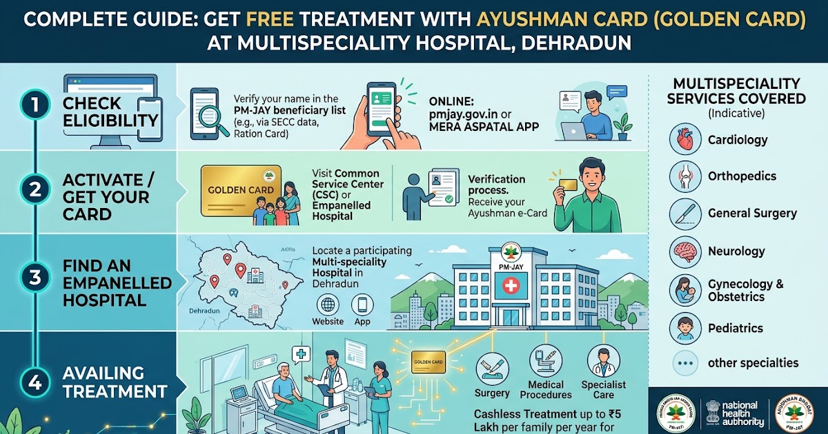 Ayushman Card (Golden Card): How to Get Free Treatment? Complete Guide – Multispeciality Hospital in Dehradun