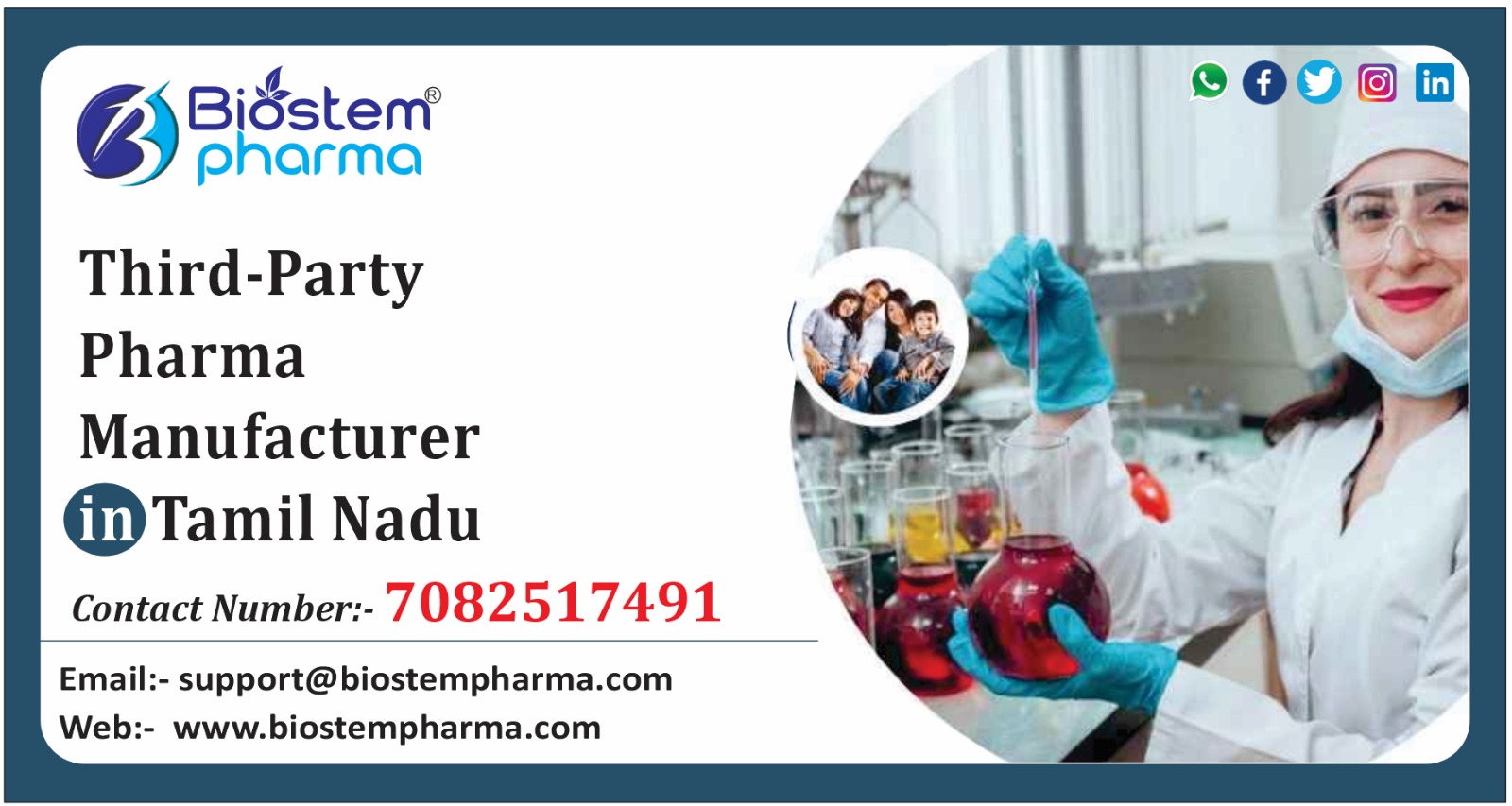 Third-Party Pharma Manufacturer in Tamil Nadu | Biostem Pharma