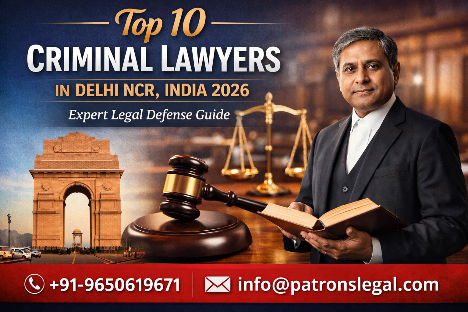 Top 10 Criminal Advocates in Delhi NCR India 2026