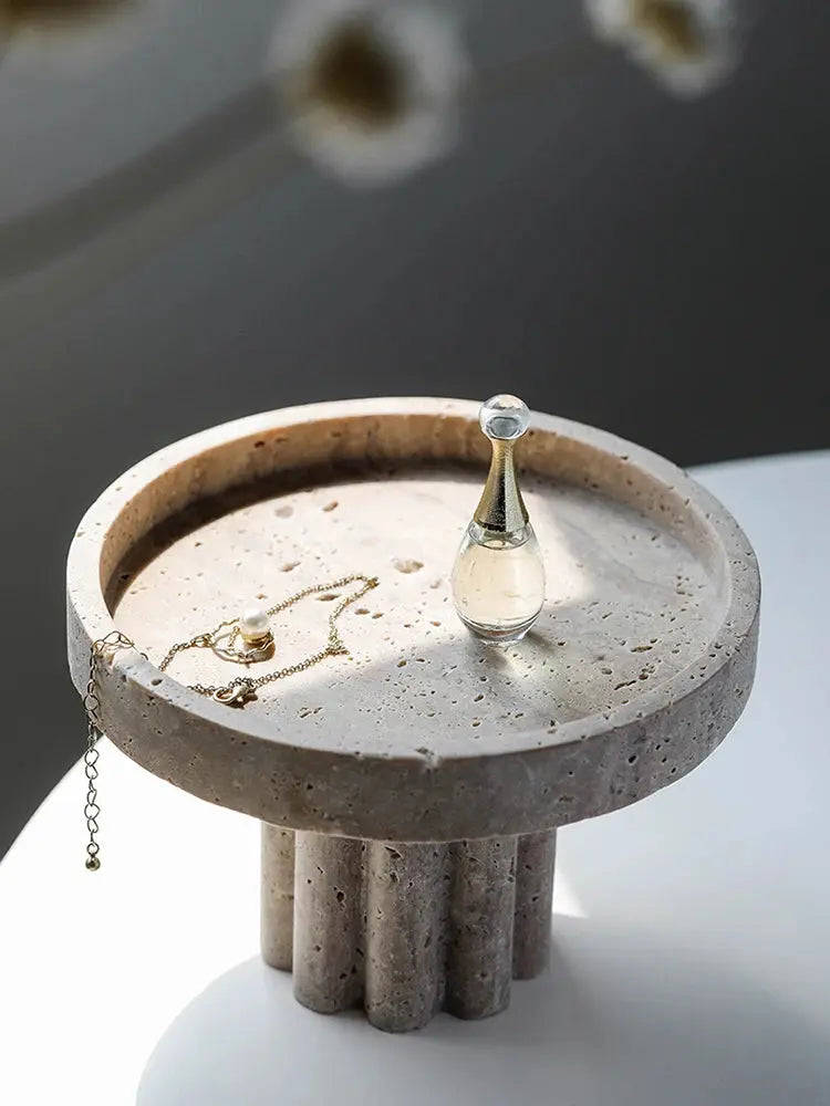 Table Decor Stone Vanity Tray for Perfume Candles: Turning Everyday Items Into Elegant Display – @katanahome on Tumblr
