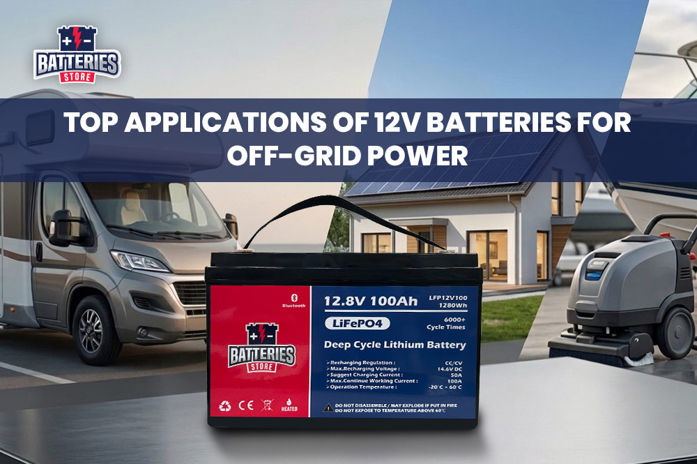 Top Applications of 12V Batteries for Off-Grid Power