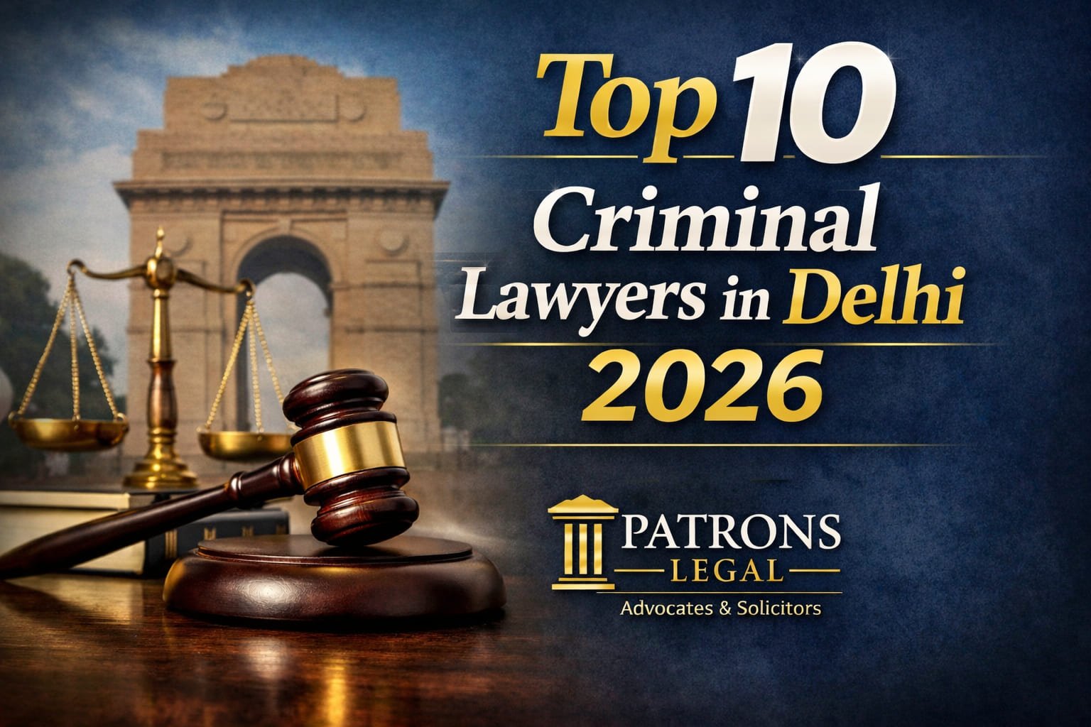 Top 10 Criminal Lawyers in Delhi (2026) | Patrons Legal