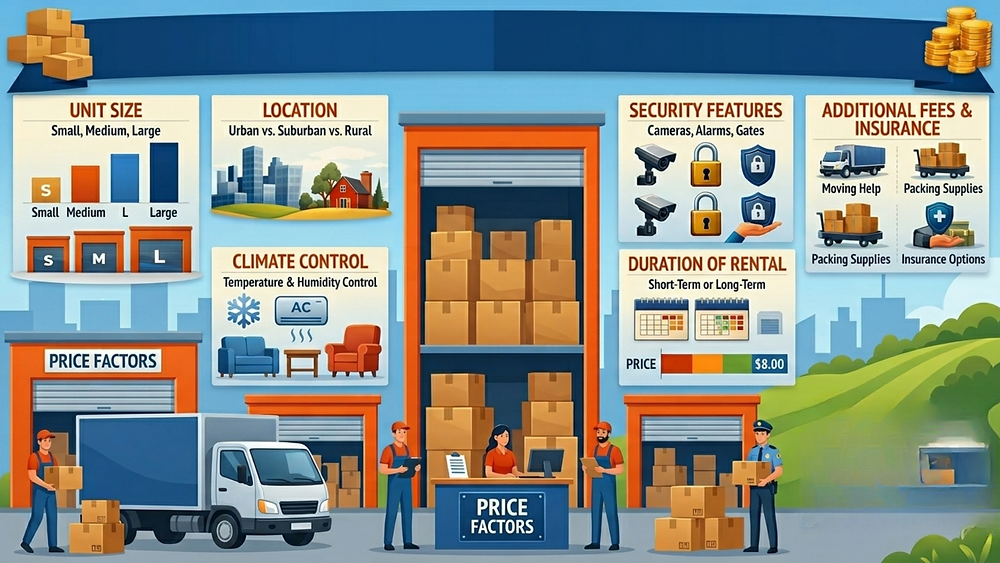 Key Factors That Affect Storage Unit Prices and Costs