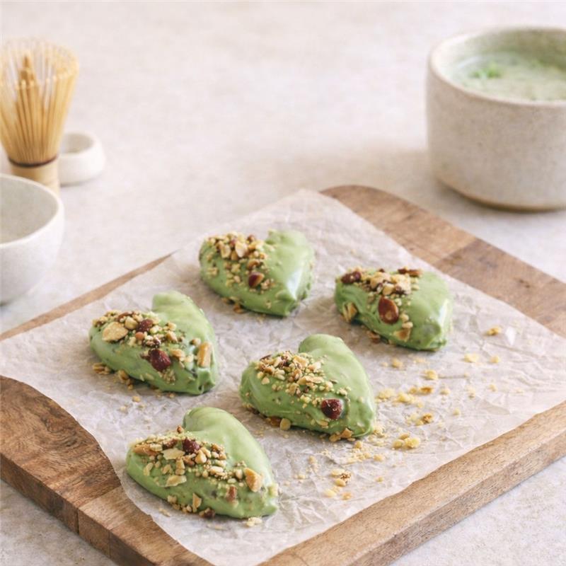 White Chocolate Matcha Stuffed Dates | Ohayo Modern Matcha