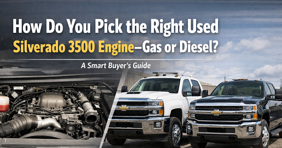 How Do You Pick the Right Used Silverado 3500 Engine—Gas or Diesel?