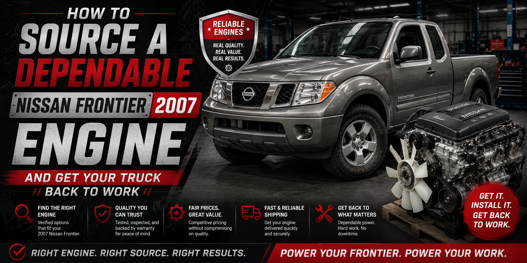 How to Source a Dependable Nissan Frontier 2007 Engine – Used engines and Transmissions