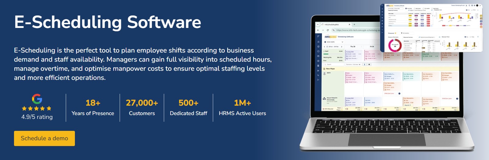Staff Scheduling Software | E Scheduling System | Info-Tech