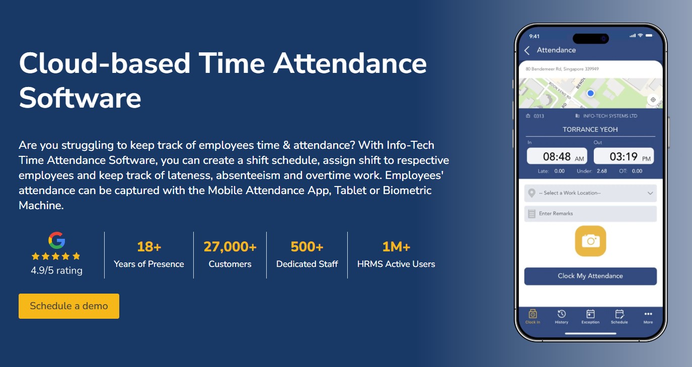 Time Attendance Software | Clock In Clock Out App