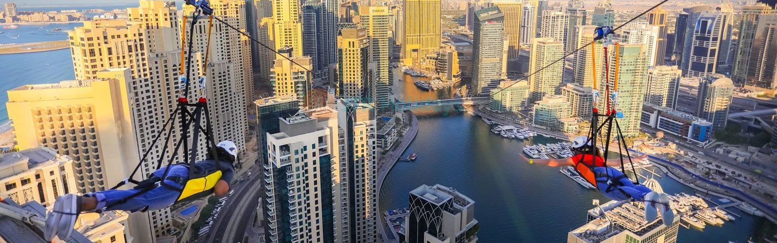 XLine Dubai Marina Tickets 2026 - World's Longest Urban Zipline