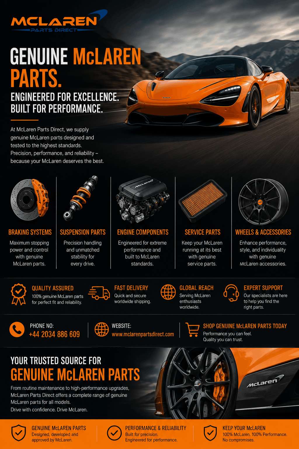 Genuine Mclaren Parts   Keep your McLaren performi..